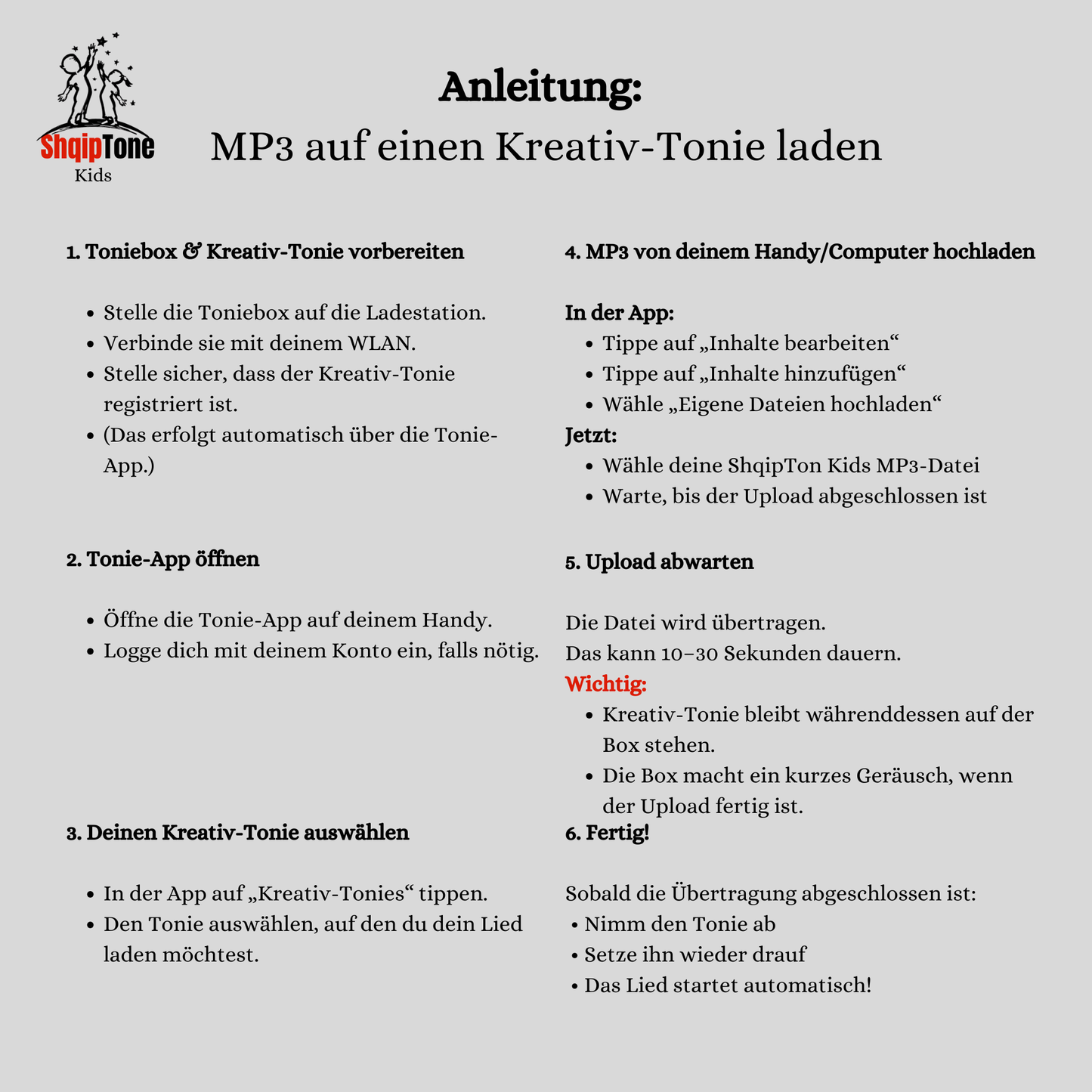 Personalisiertes Kinderlied (mit Name & Auswahl) – MP3