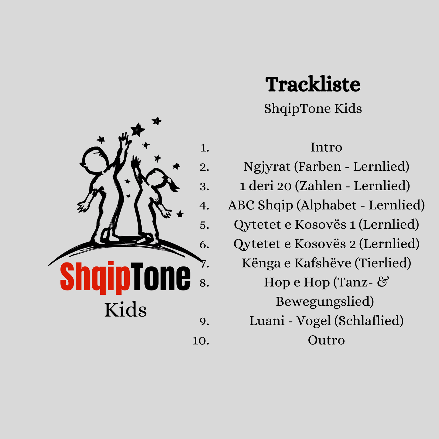 Luaj, Mëso, Fli – 10 albanische Kinderlieder (MP3-Bundle)